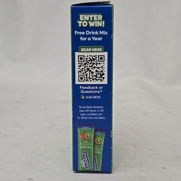 6 PACK 36 COUNT Snapple Kiwi Strawberry Zero Sugar Drink Mix Singles to Go 0.6oz - Picture 3 of 6